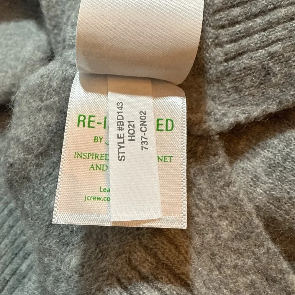 J. Crew Turtleneck Sweater in Supersoft Yarn Size XS‎ Gray Wool Alpaca Classic